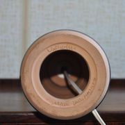 Glazed ceramic table lamp from Valholm, Denmark