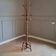 Faux bamboo standing coat rack, 1970s