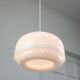 Italian White Medusa Pendant Brass Edition by Luigi Massoni for Guzzini, 1970s