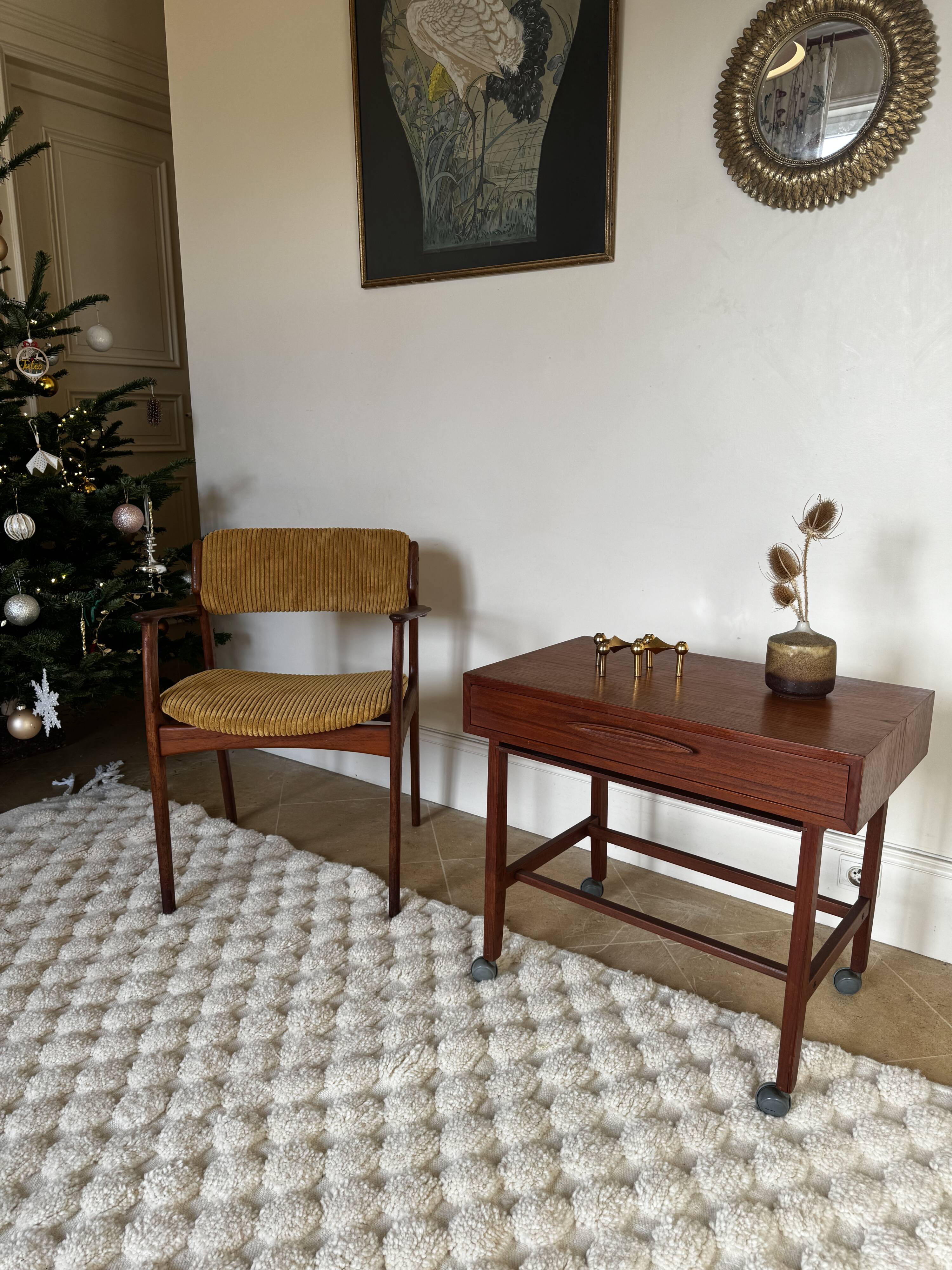 Vintage Scandinavian teak side table from the 1960s "Jytte"