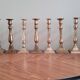 Set of 10 bronze-tinted brass candle holders 01 Pro
