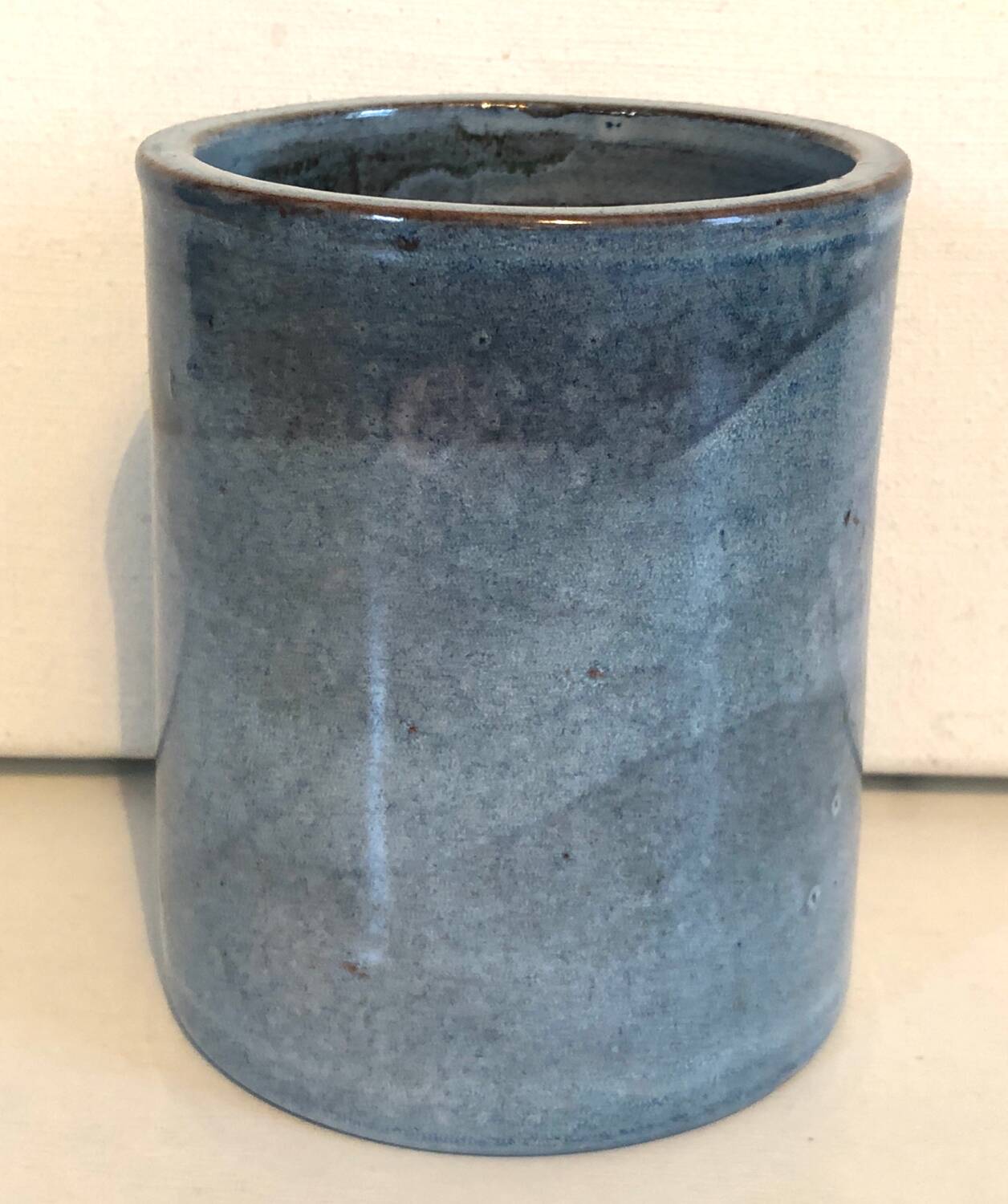 Blue ceramic vase