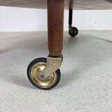 Danish midcentury serving trolley in palisander by poul hundevad, 1960s