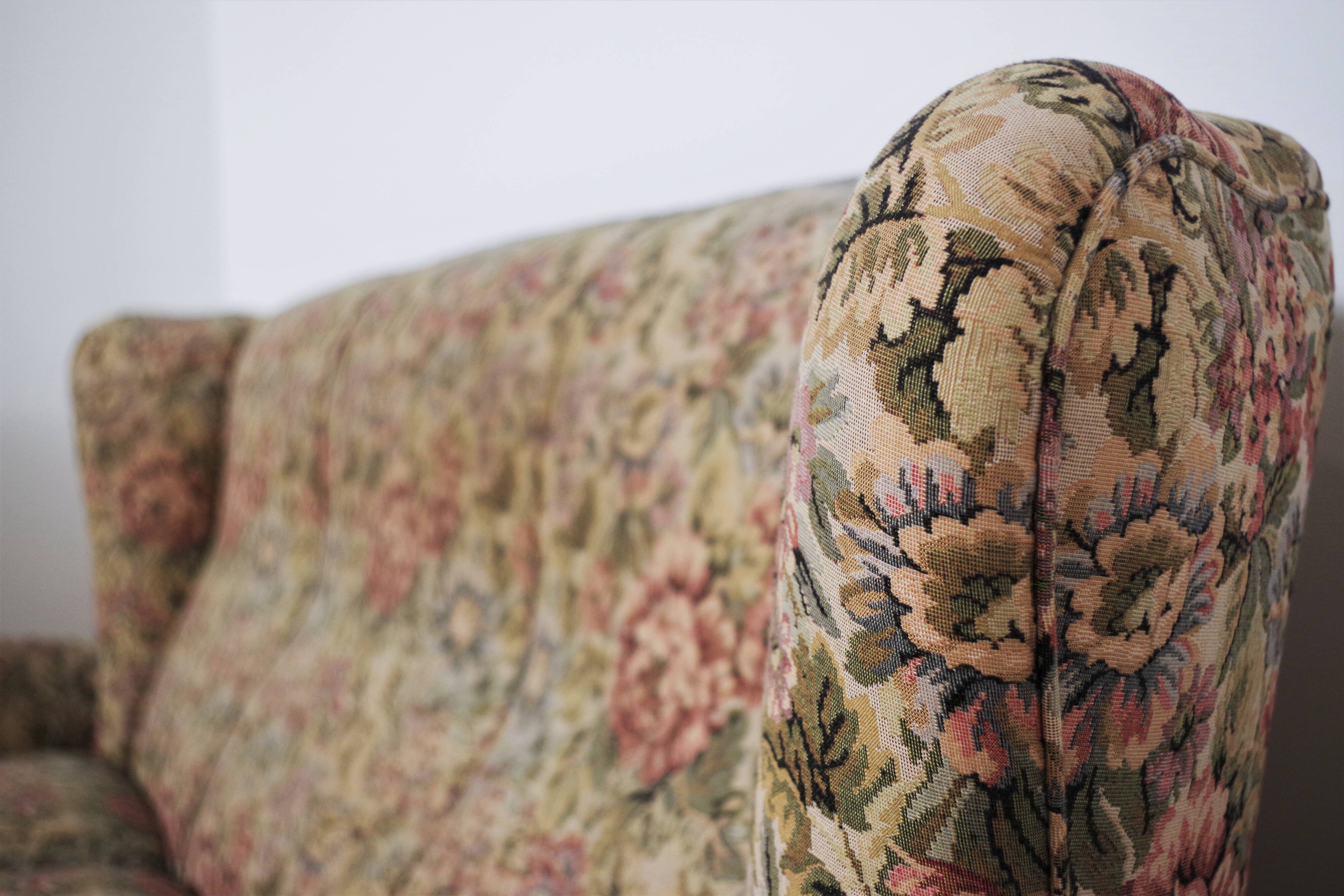 Baroque armchairs and sofa, 1950s, set of 3