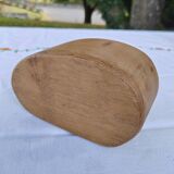 Carved wooden box in the shape of a small piece of furniture - handmade