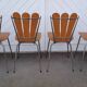 4 vintage petal chairs