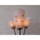 Lampadaire vintage avec trois teintes de verre