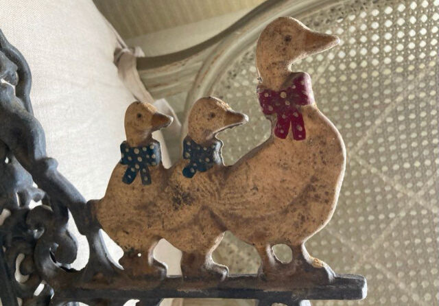 Metal farm bell 3 geese