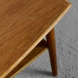 Midcentury Two Tier Teak Slatted Coffee Table.