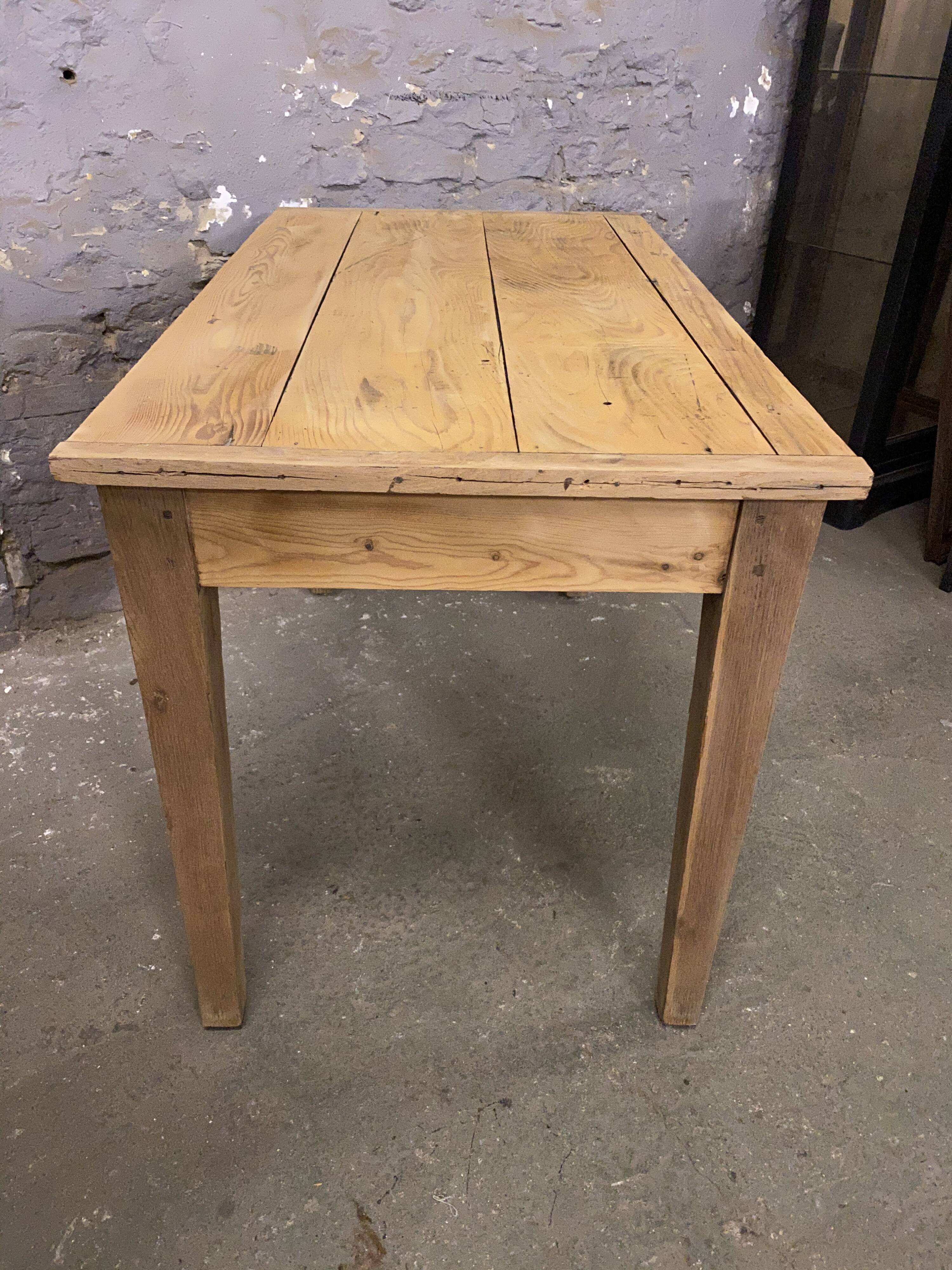 Old farm table small model raw wood