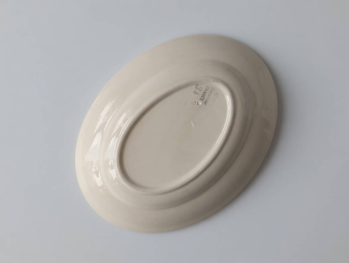 Oval plate k & g lunéville france