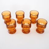 Set of six glasses, Italian design, 1970s, made in Italy
