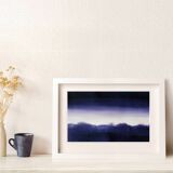 Paysage bleu à l'encre 3