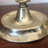 Pair of bronze candle holders 35cm