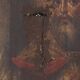 Ancient painting on a religious subject, oil on canvas, Italy 17th century.