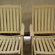 Set of 2 vintage folding armchairs