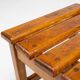 Industrial Brutalist Wooden Stool, Belgium, 1920s