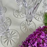 Set of 6 St Louis crystal flutes