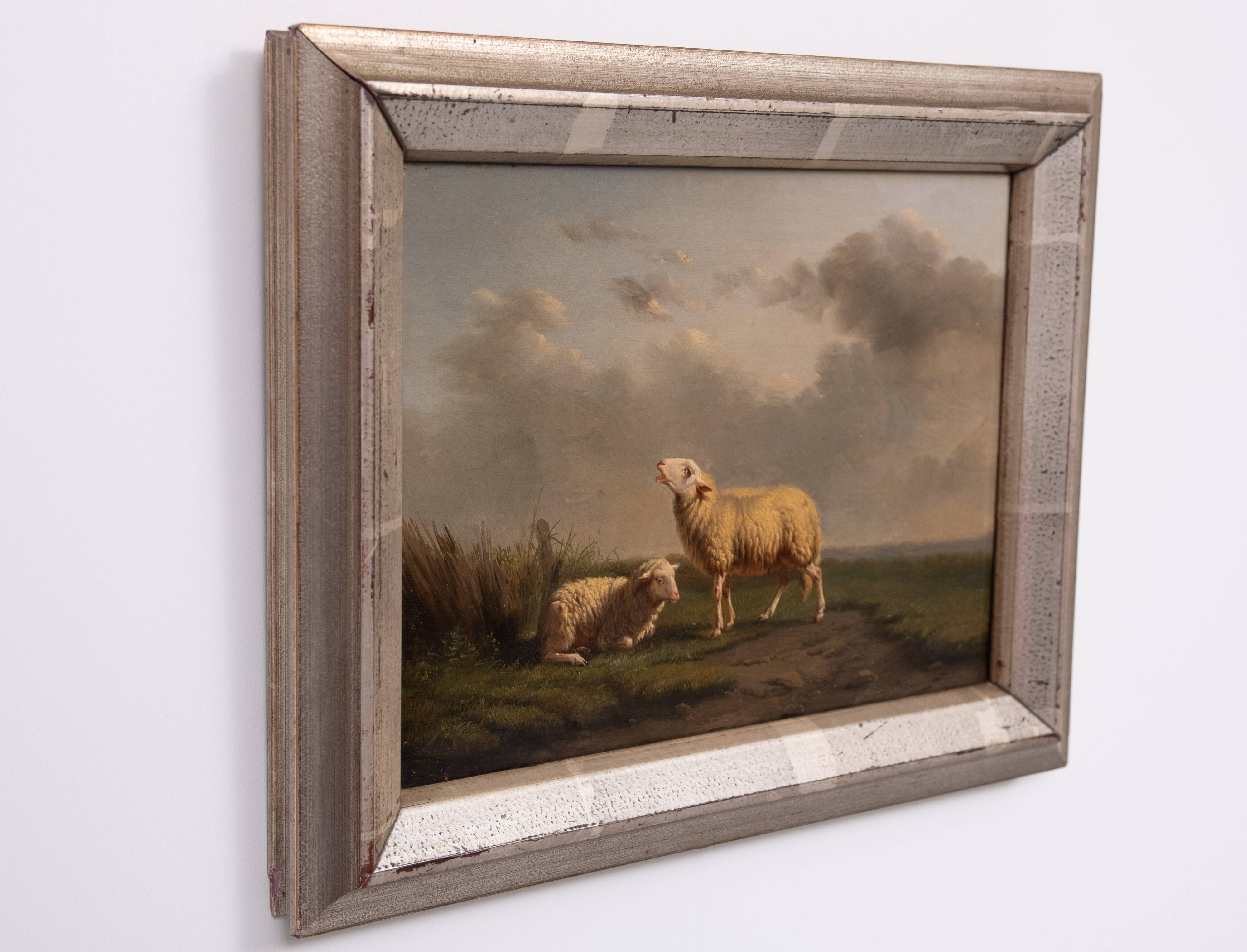 Eugène Verboeckhoven Oil on Panel 1844