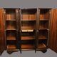 Varnished mahogany 4-door wardrobe
