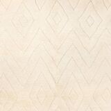 Beni ourain ecru Berber rug with diamond patterns 291 x 203 cm