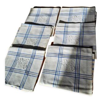 Monogrammed vintage towels