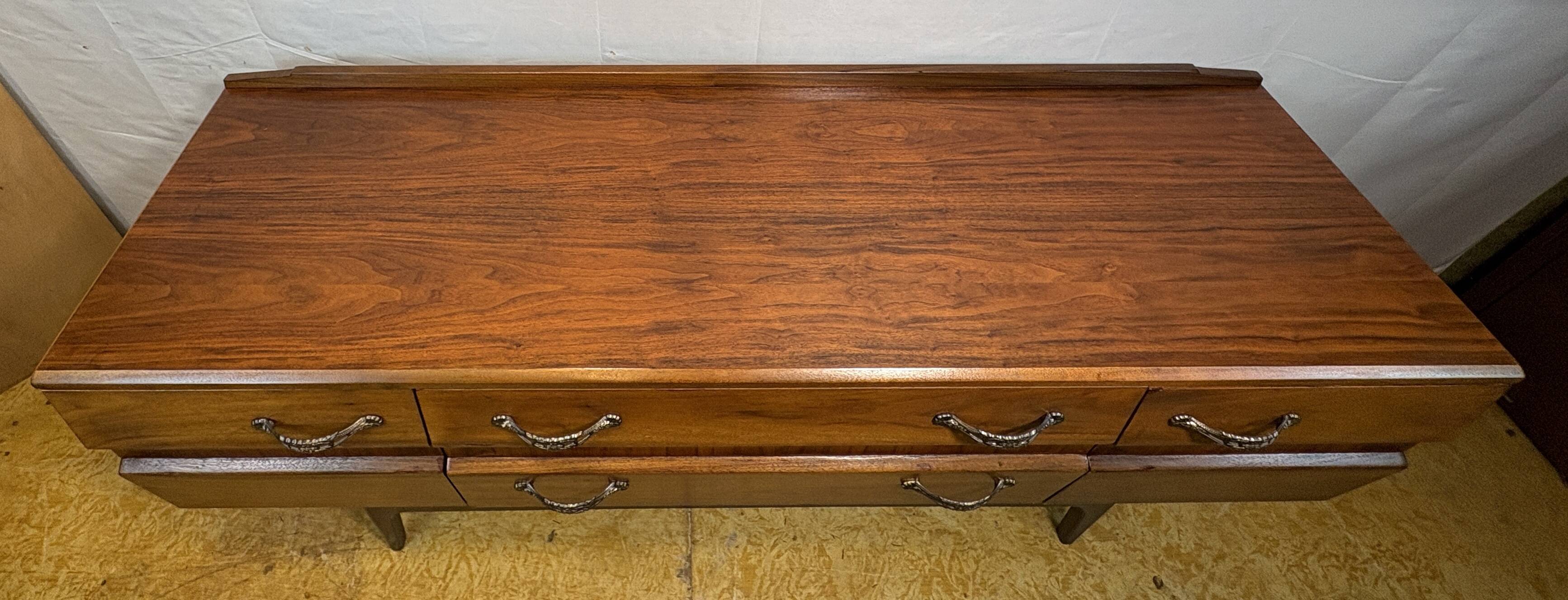 Mid-Century Retro Vintage Walnut Sideboard by Meredew 1960s  Sleek Design