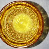 Set of 6 old Pernod amber glasses