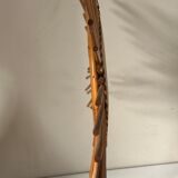 Vintage rattan sun mirror 60 years