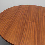 1960s coffee table in walnut and chrome