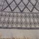 Handmade white carpet corridor 370x80cm
