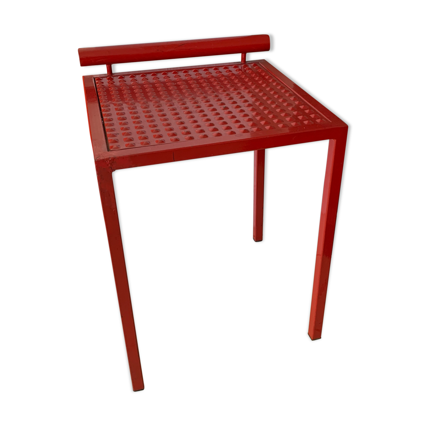Metal stool from the 80s Italy