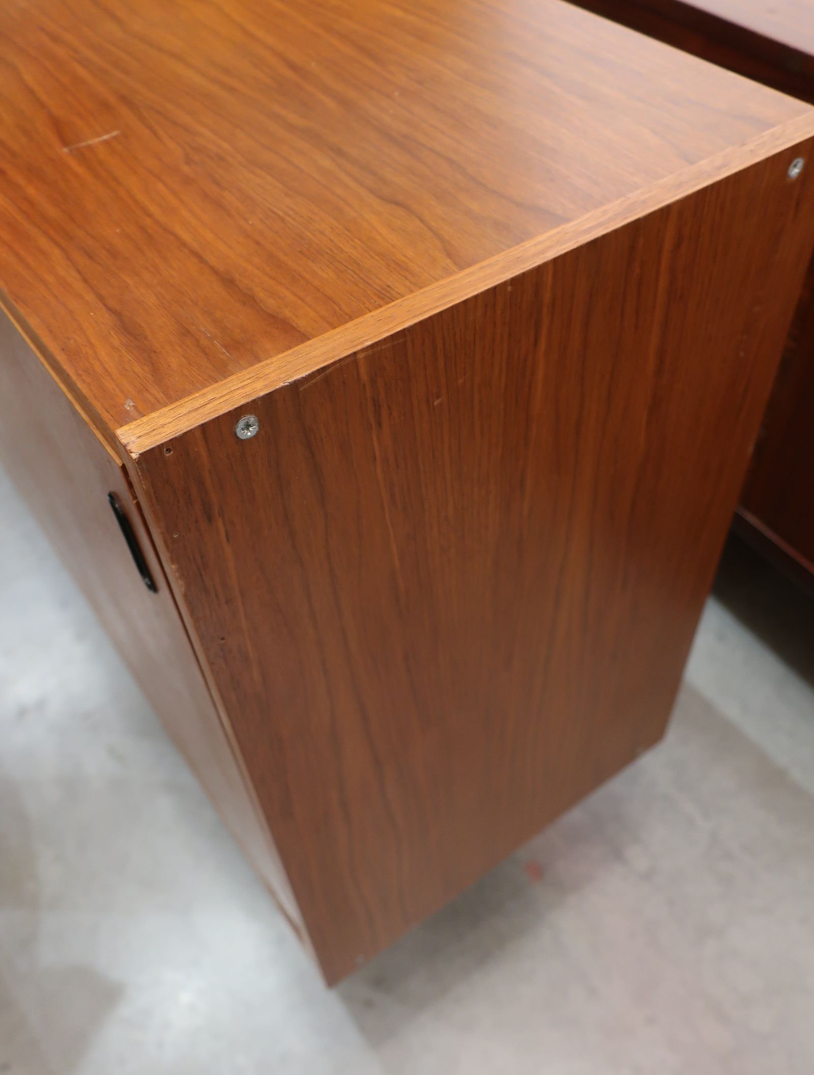 60s teak sideboard 2 sliding doors