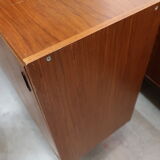 60s teak sideboard 2 sliding doors