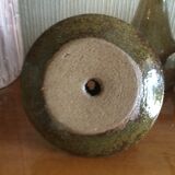 Candlestick enamelled stoneware