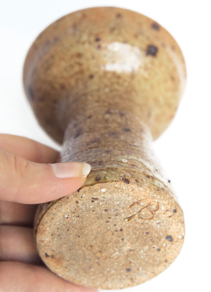 Pyrity sandstone candlestick by New Zealander Arnaud Barraud