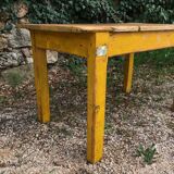 Old wooden table