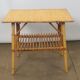 Bamboo side table with two trays