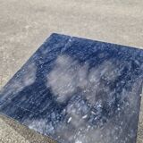 Vintage sculptural coffee table in marble and glass from the 80s