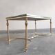 Gold and green marble coffee table