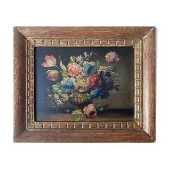 HSP table "Bouquet of flowers" in the taste of the XVIII ° + frame