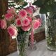 Vintage Bohemian crystal vase