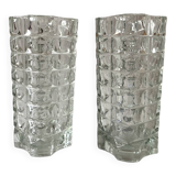 Pair of Windsor vases - JG Durand for Luminarc - large models - 1970