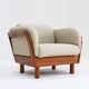 Vintage Danish mid-century armchair solid teak by Olsen Laursen 1960s