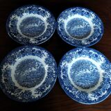 4 Lunéville "English Style" soup plates