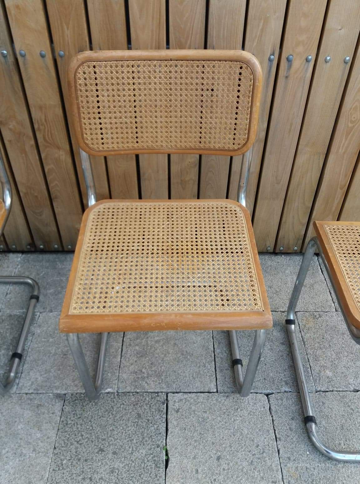 Set of 3 chairs B32 by Marcel Breuer