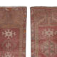 Set of 2 turkish rugs, 1970s, 44 x 102 - 44 x 94 cm