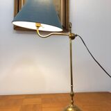 Lampe de bureau en laiton patiné, 19ème siècle