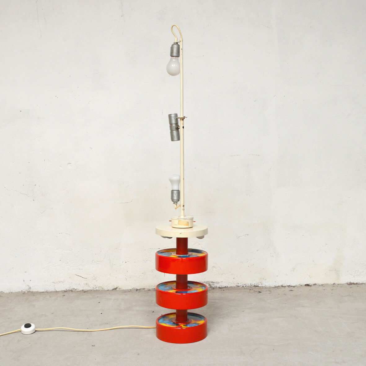 Ceramic floor lamp 1980s