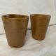 Set of 2 Mugs Digoin Sandstone Glass Cups